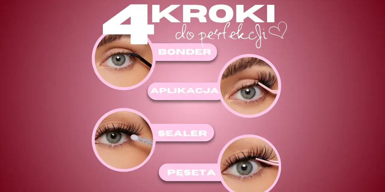 rzęsy bondingowe aplikacja krok po kroku